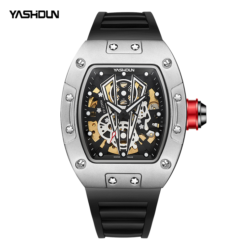 Wine & Beer Guayaquil - Modedesign-Armbanduhr, mechanische Uhr für Herren, wasserdicht,
