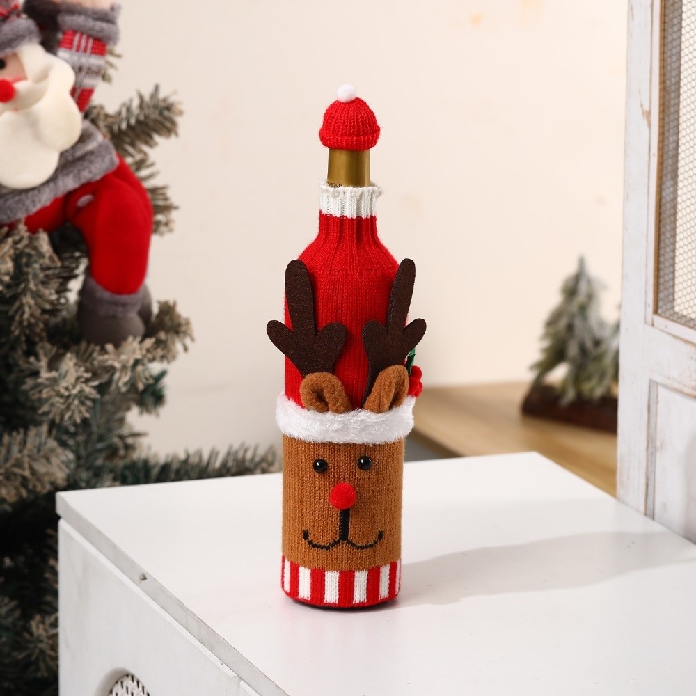 Gestrickte Weinflaschenhülle m – Wine Beer Hat Bewertung und Preis